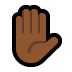 ✋🏾 raised hand: medium-dark skin tone display on Windows